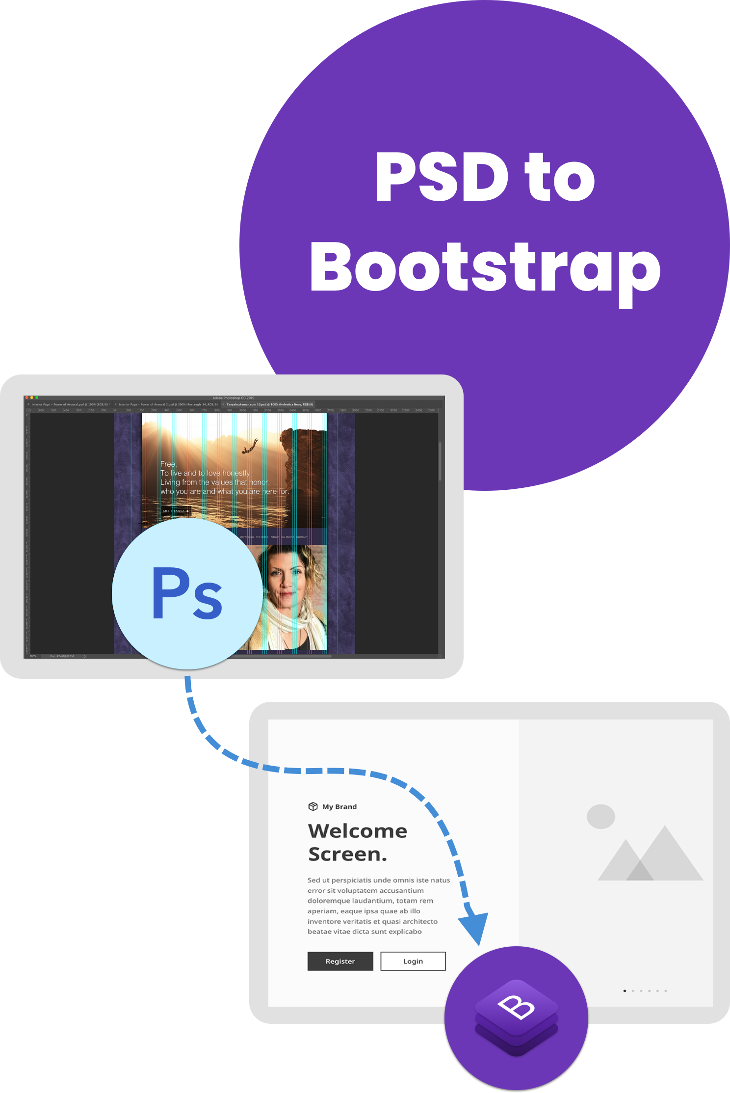 PSD to Bootstrap psd to bootstrap