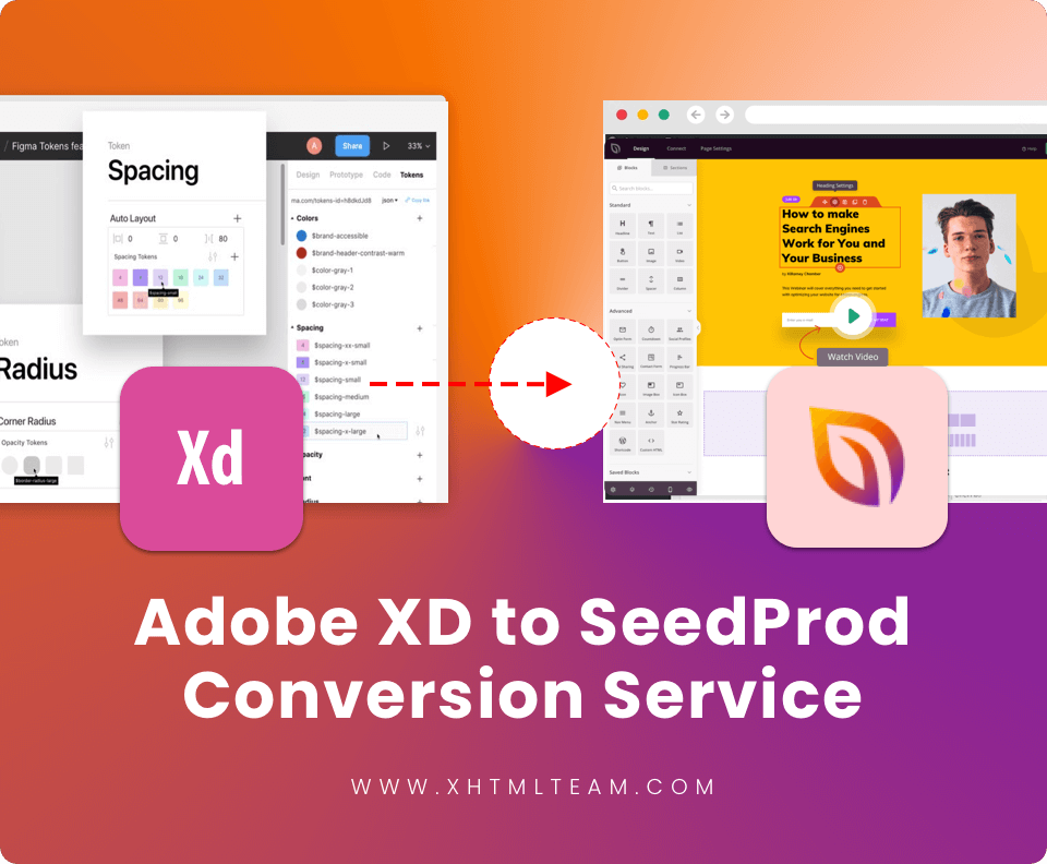Adobe XD to SeedProd Builders Adobe XD to SeedProd Builders