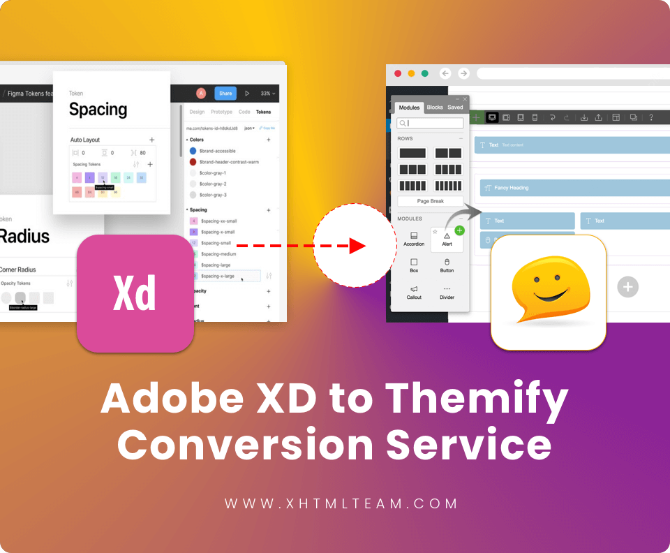 Adobe XD to Themify Builders