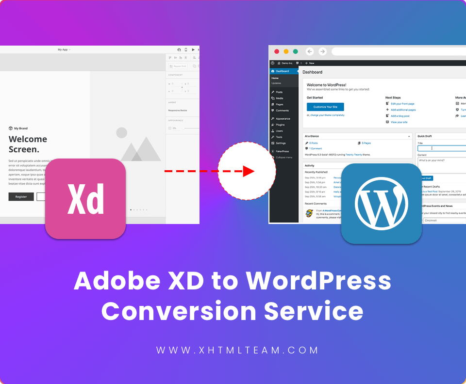 Adobe Xd To Responsive Wordpress Conversion Xhtml Team