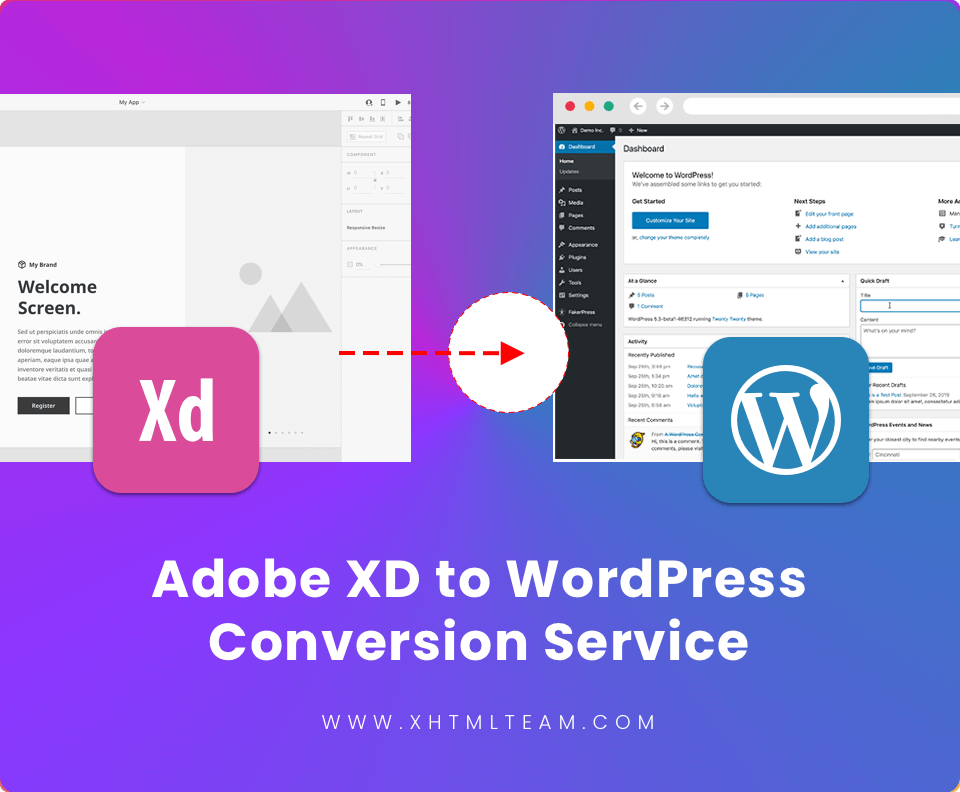 adobe xd to wordpress