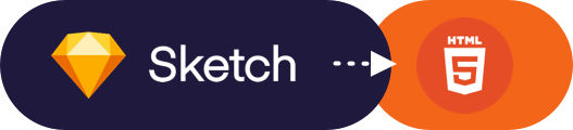sketch to html5 logo