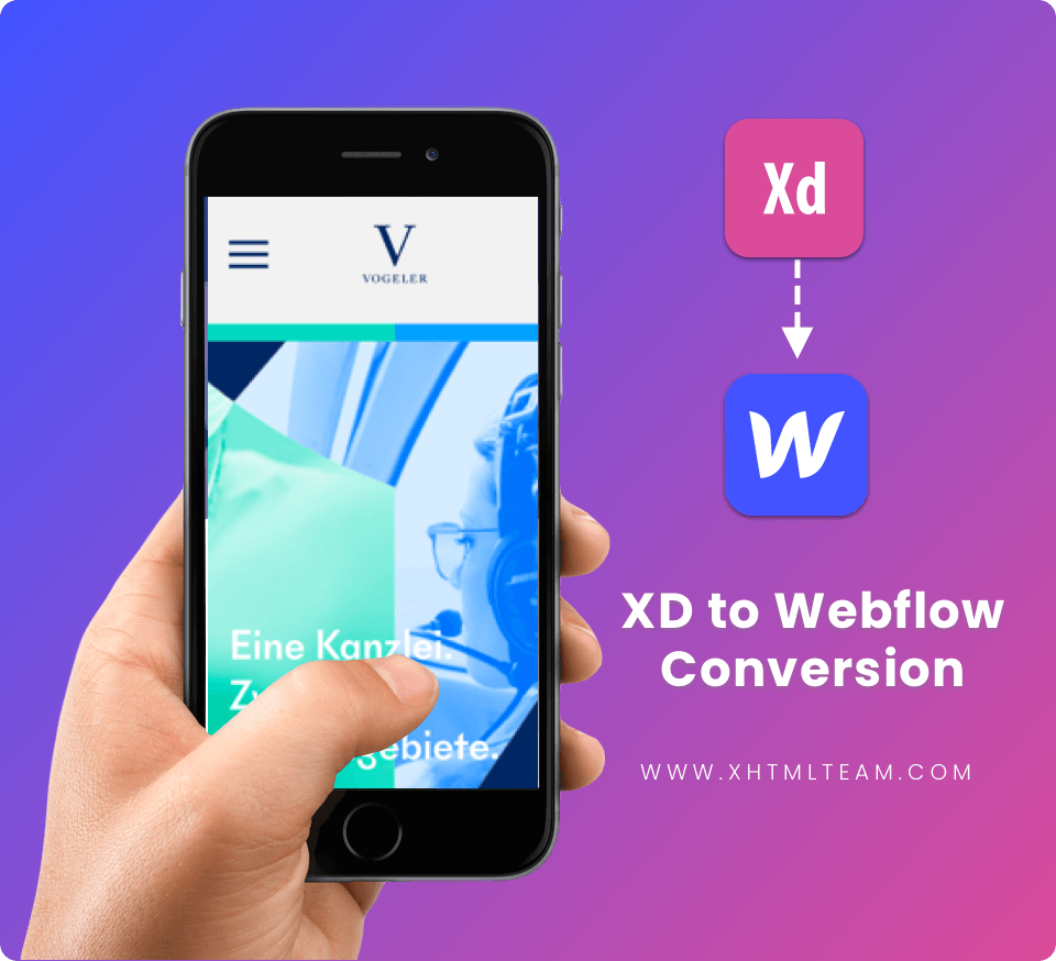 XD to Webflow Responsive adobe xd webflow
