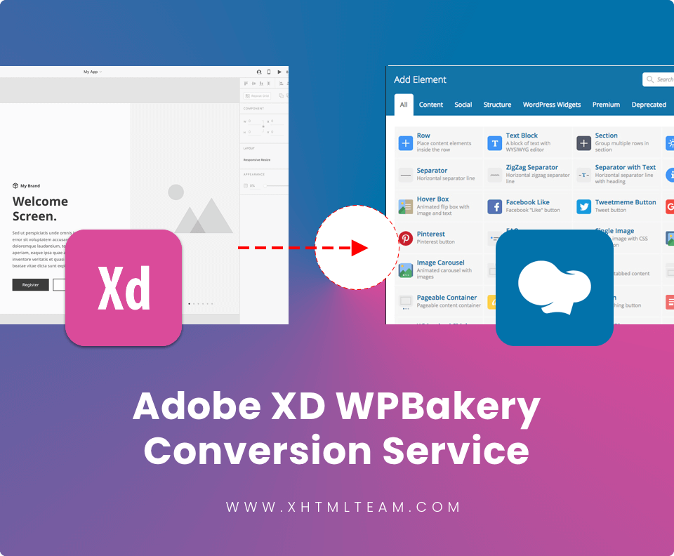 adobe xd to wpbakery