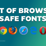 PSD to HTML – List of browser safe fonts