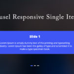 Owl carousel responsive single item slider