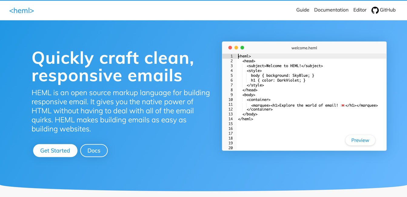 HEML Email Framework