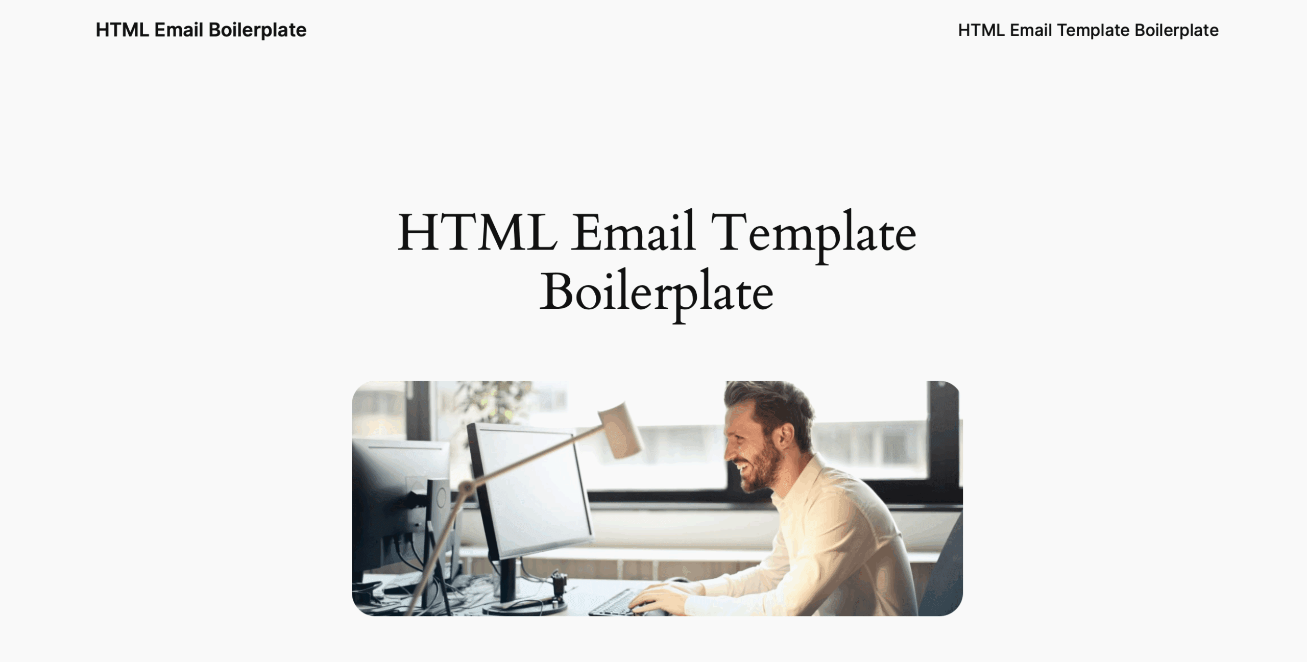 HTML Email Template Boilerplate