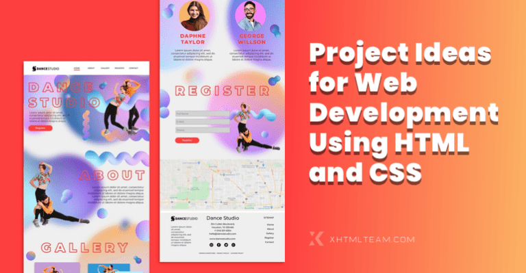 Project Ideas for Web Development Using HTML and CSS