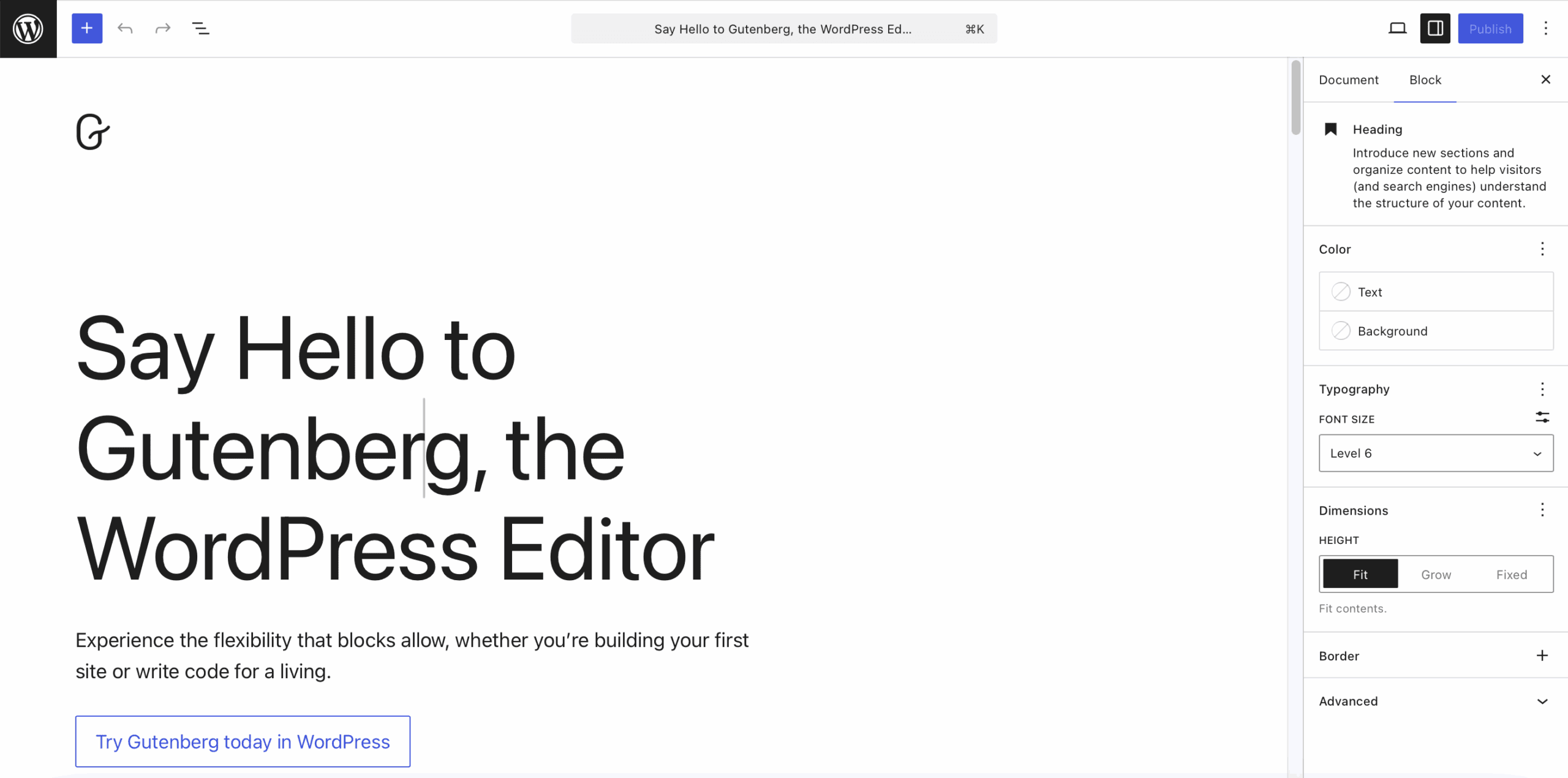 Using the Gutenberg (Block) Editor
