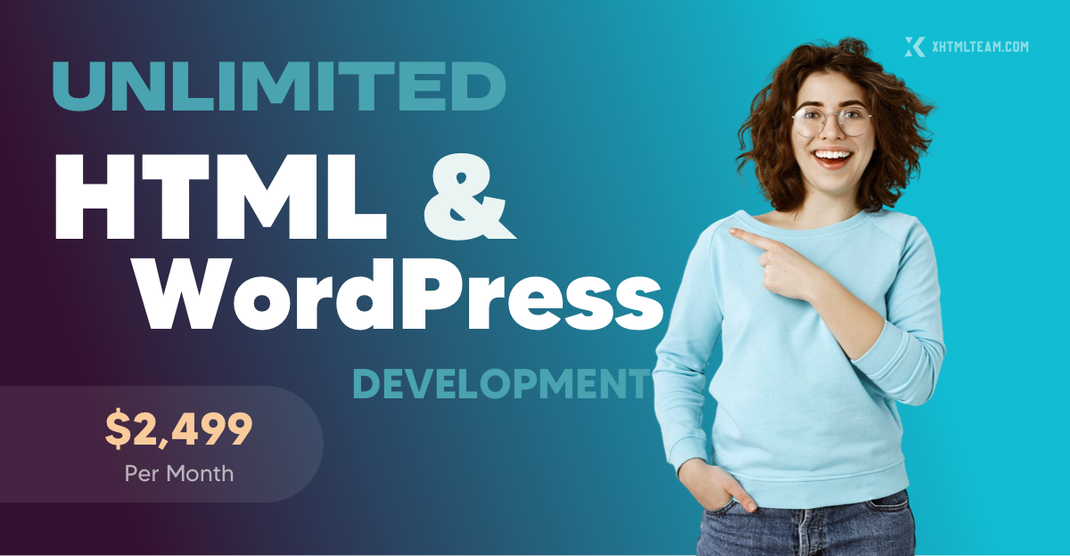Unlimited HTML & WordPress Conversion – $2,499/mo